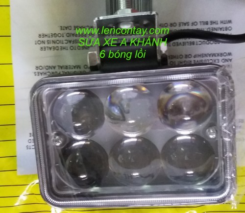 ĐÈN LED PHA PHỤ 6 BÓNG LỒI CAO CẤP LOẠI 1