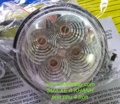 ĐÈN LED PHA PHỤ 4 BÓNG ĐEN CAO CẤP LOẠI 1